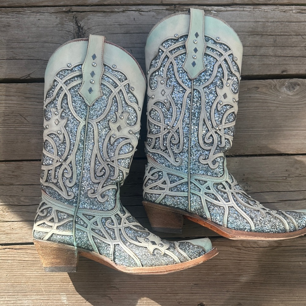 Corral Chameleon Sun Effect Cowboy Boots Size 7.5